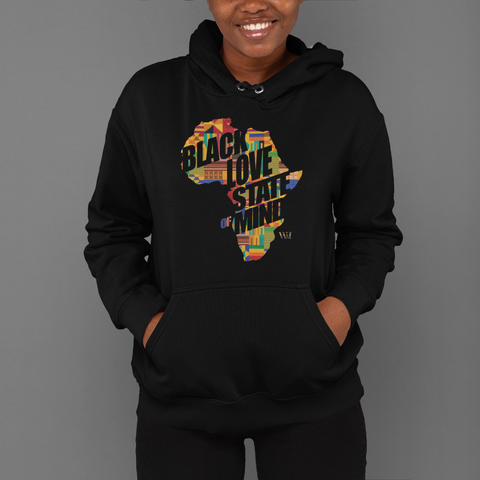 Black Love State of Mind Hoodie, Unisex