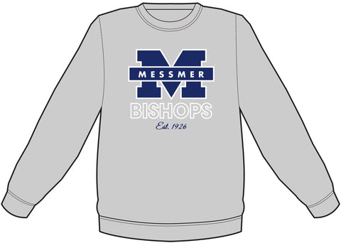 Grey Crew Sweat Shirt, BISHOPS